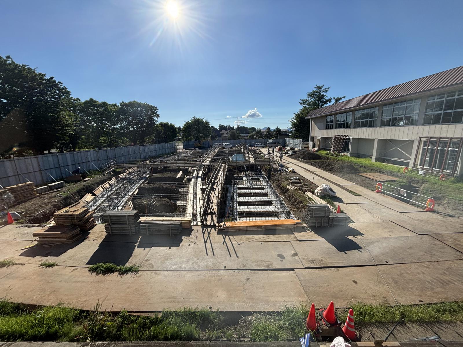 型枠工事、ピット外周防水の写真