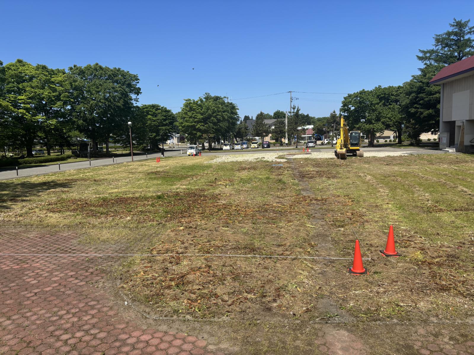 施設正面：施工前の様子