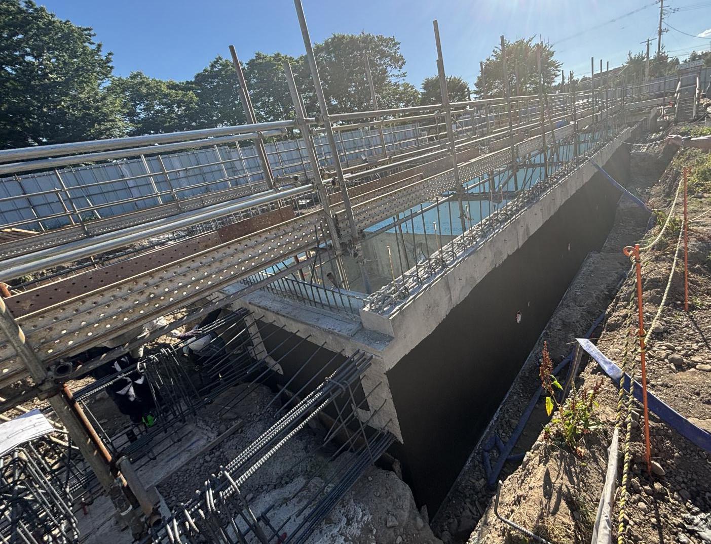 防水工事：ピット外周の写真