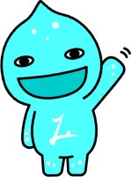 手を振るミズモのイラスト