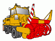 除雪車のイラスト