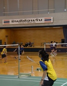 タイ・バドミントン協会と交流キャンプの様子