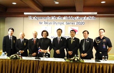 2020年東京オリンピックの事前キャンプの様子